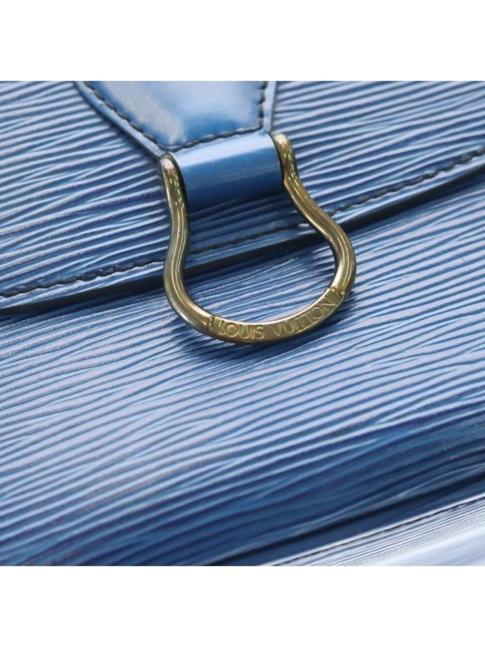 Louis Vuitton Saint Cloud Epi Leather Shoulder Bag Blue - Picture 6 of 10